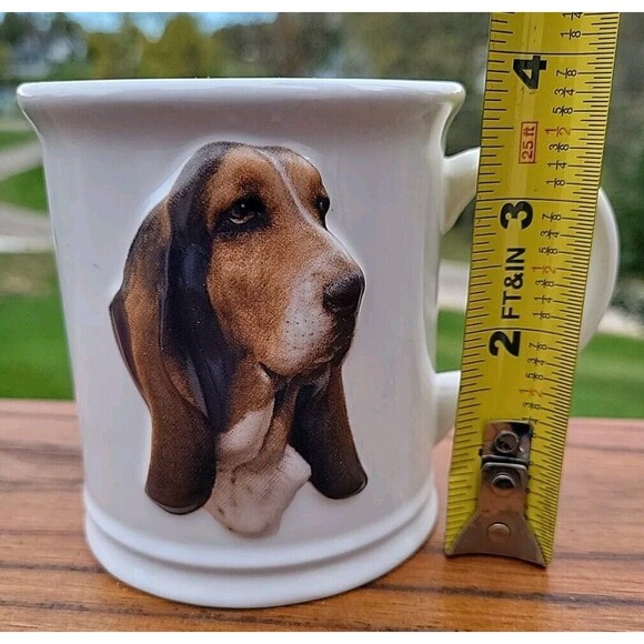 Basset Hound Dog Ceramic Mug Coffee Cup Embossed XPRES Long Ears Gift Novelty - Picture 7 of 11